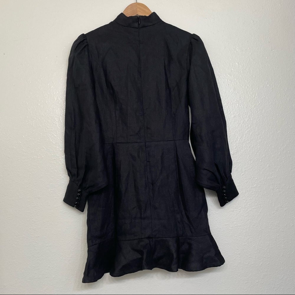 Sofia The Label Elsa Long Sleeve Linen Dress - Picture 9 of 14